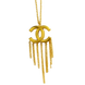 Interlocking Logo Tassel Necklace - Golden Tassel Necklace