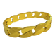 24K Gold Plated Cuban Link Chain Bangle - Bold Statement Bracelet