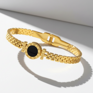 Love Classy Bracelet - Side View Showing Intricate Gold Mesh Pattern