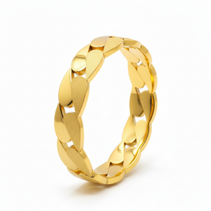 Petal Bangle - Close-up Detail Highlighting Interlocking Pattern