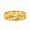 Petal Bangle - Side View Showing Overlapping Petal Design